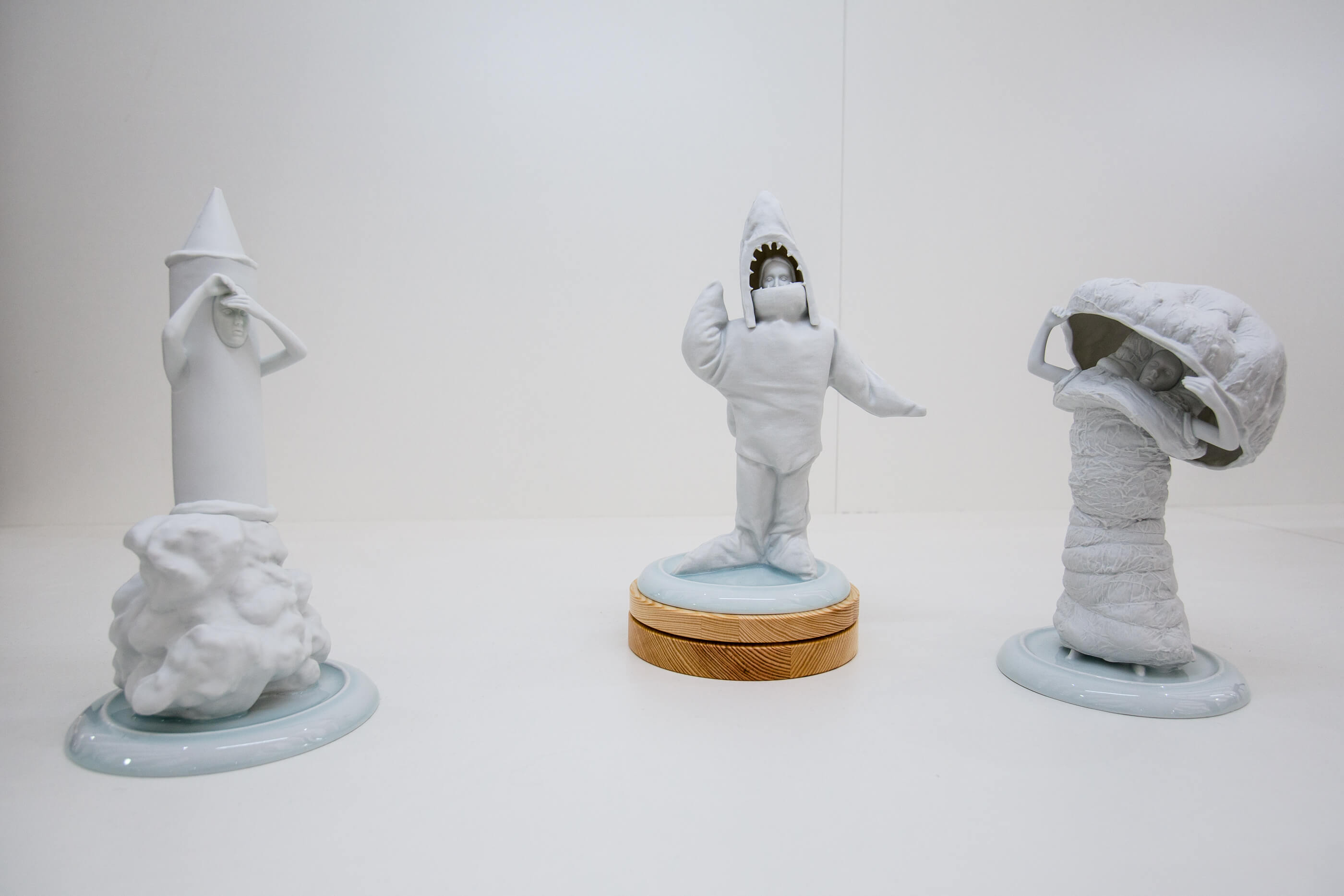 Mascots figurative sculptures